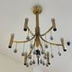 Gaetano Sciolari Geometric Chandelier Hollywood Regency 1970’s
