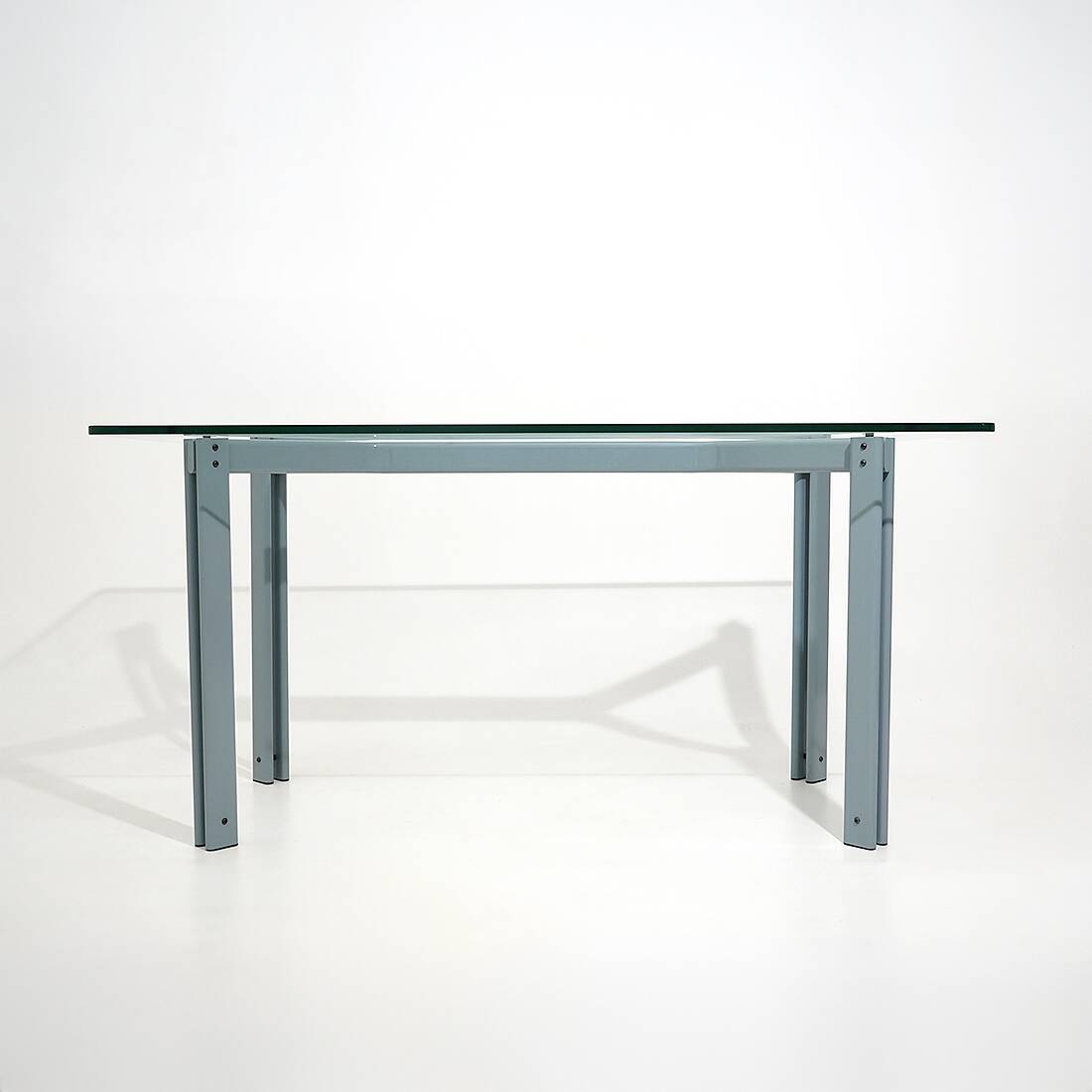 Table, rectangular glass top by Bruno Brunati and Carlo Zerbaro for Cidue