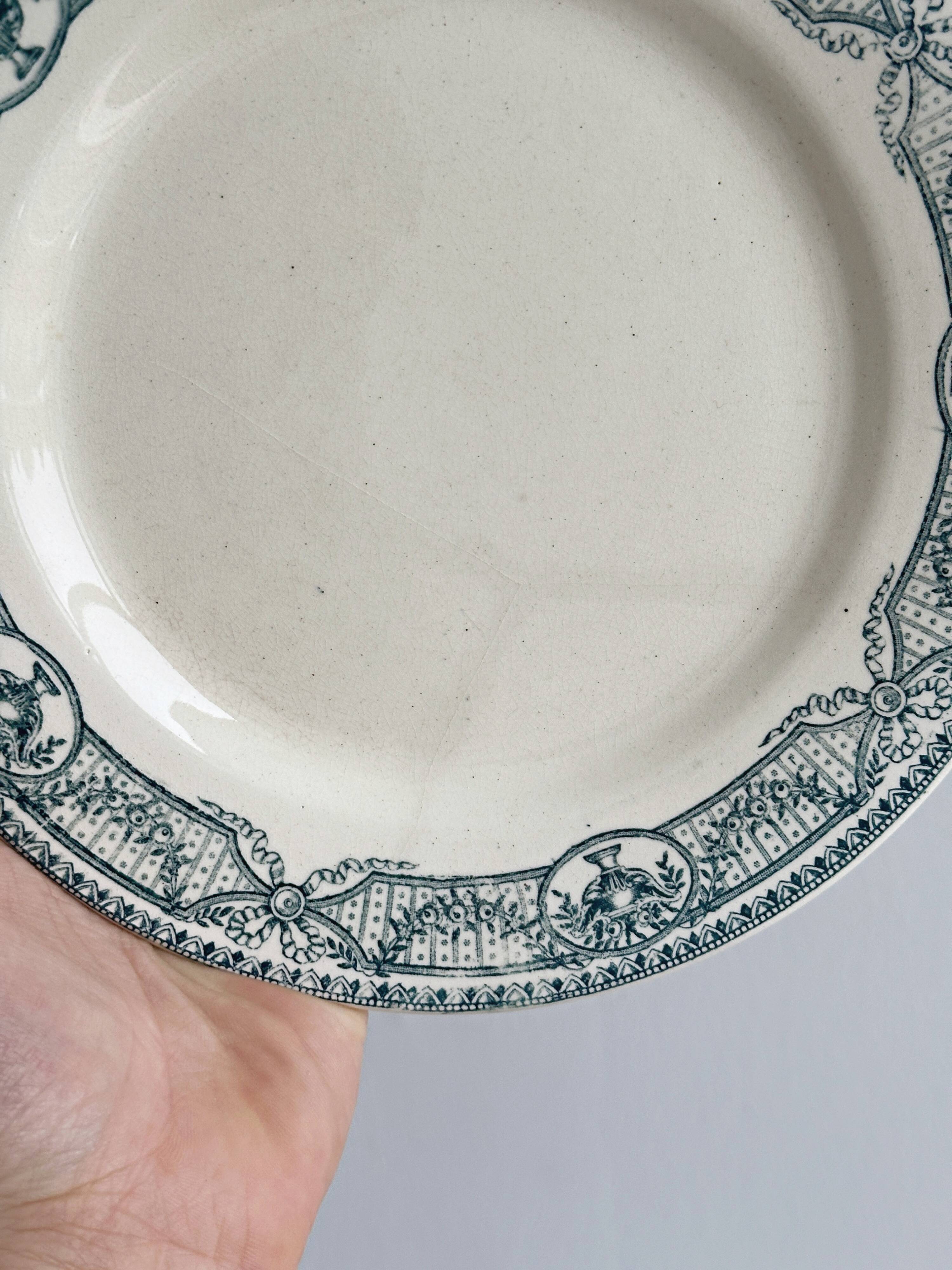 set of 6 antique plates