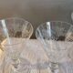 8 large Art Deco crystal glasses, grape clusters (+ 2 gifts)