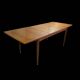 Table scandinave galbée extensible papillon en teck années 60