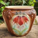 Cache pot en barbotine