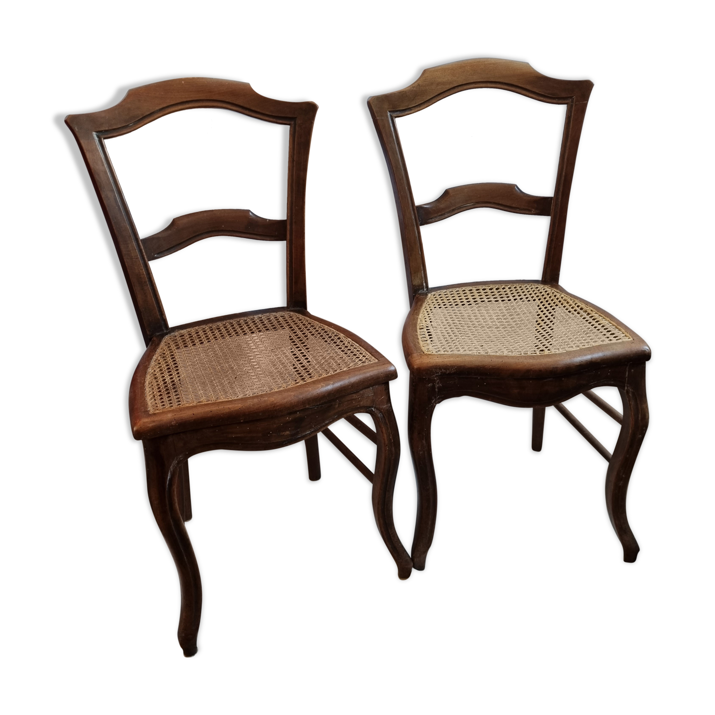 2 rattan chairs early twentieth century