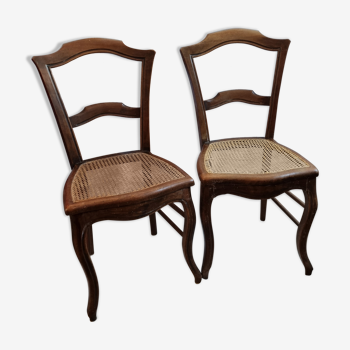 2 rattan chairs early twentieth century