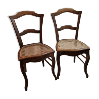 2 rattan chairs early twentieth century