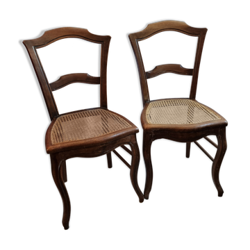 2 rattan chairs early twentieth century