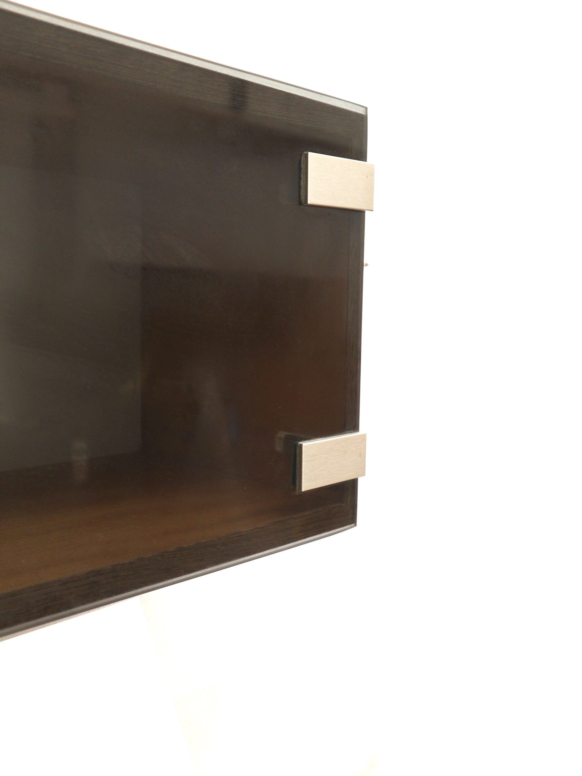 Vintage wall-mounted wengé sideboard by Banz Bord, 1970s