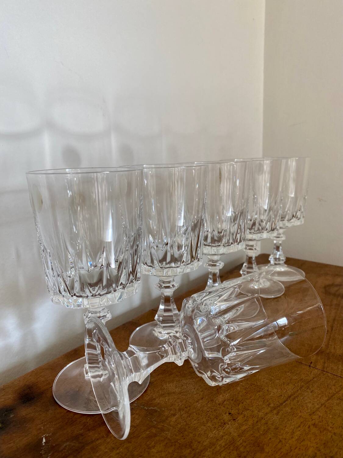 Vintage crystal stemware