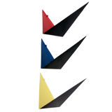 Set of metal Poul Cadovius Butterfly wall shelves