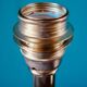 Paire de lampes de chevet en laiton et métal laqué écru, Danemark 1960