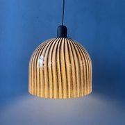 Mid-century glass hanging lamp by Peill and Putzler
