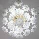 Audrey Hepburn, Delicious Murano Glass Ceiling Light White Wall Light Flowe