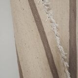 Vintage Anatolian Striped Hemp Kilim Rug