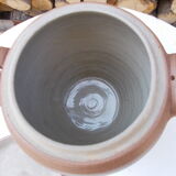 Old sandstone pot and its lid