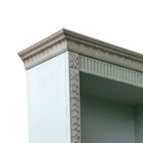 Cabina Armadio Aperta Classica in Tonalità Celeste/Grigio Perla con Isola C