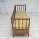 1970s, Swedish drop arm sofa/daybed, furniture fabric, oak wood.