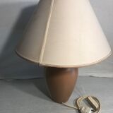 Old beige ceramic body lamp - abat-day vintage cream