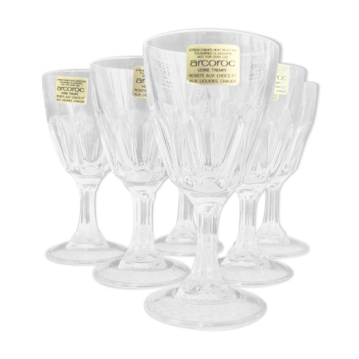 Suite de 6 verres Arcoroc