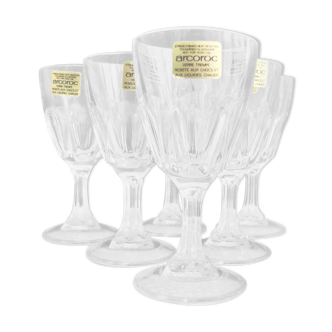 Suite de 6 verres Arcoroc