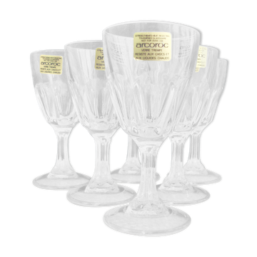 Suite of 6 Arcoroc glasses