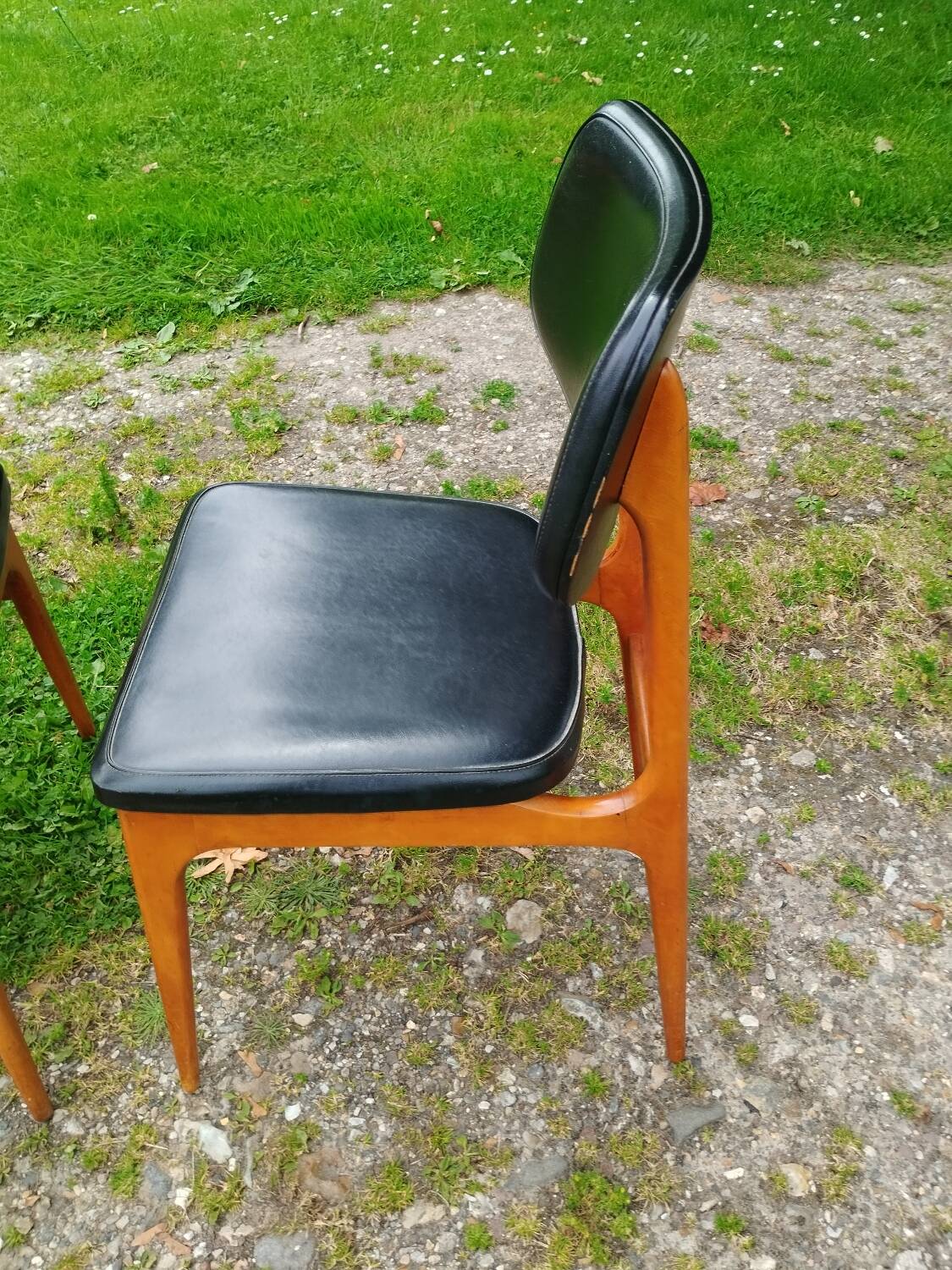 Series of 6 old Scandinavian design chairs