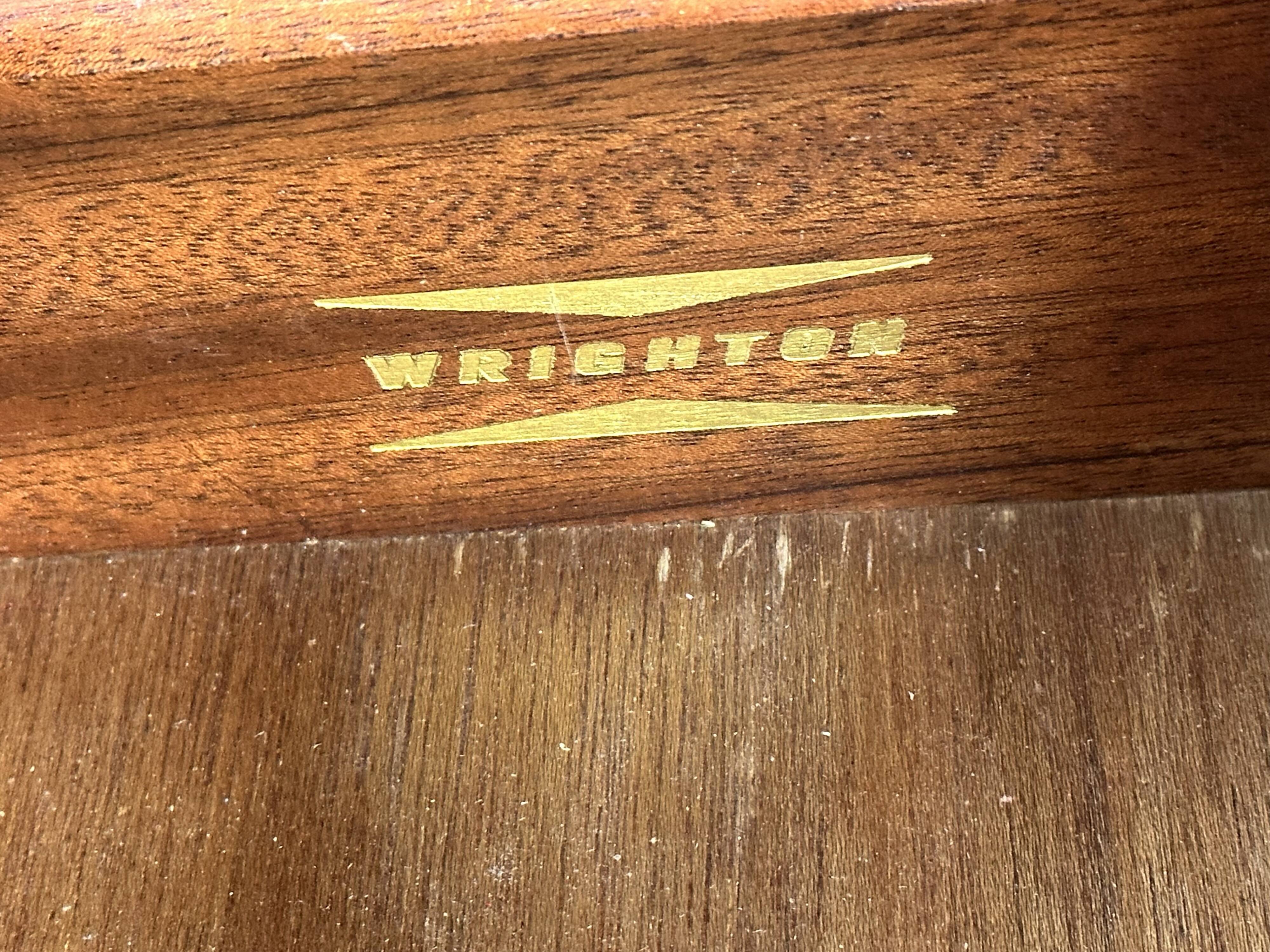 Vintage 1960 Wrighton English Teak Chest of Drawers