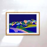 La plagne - tirage d'art en édition limitée (a4)