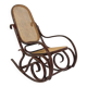 Beech rocking chair with caning, Fischel, Vienna, 1930