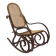 Beech rocking chair with caning, Fischel, Vienna, 1930