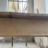 2m walnut drapery farmhouse table