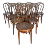 Lot 10 chaises bistrot 1900
