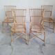Lot de 4 chaises rotin