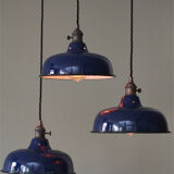 Day blind emailed midnight blue industrial lamp