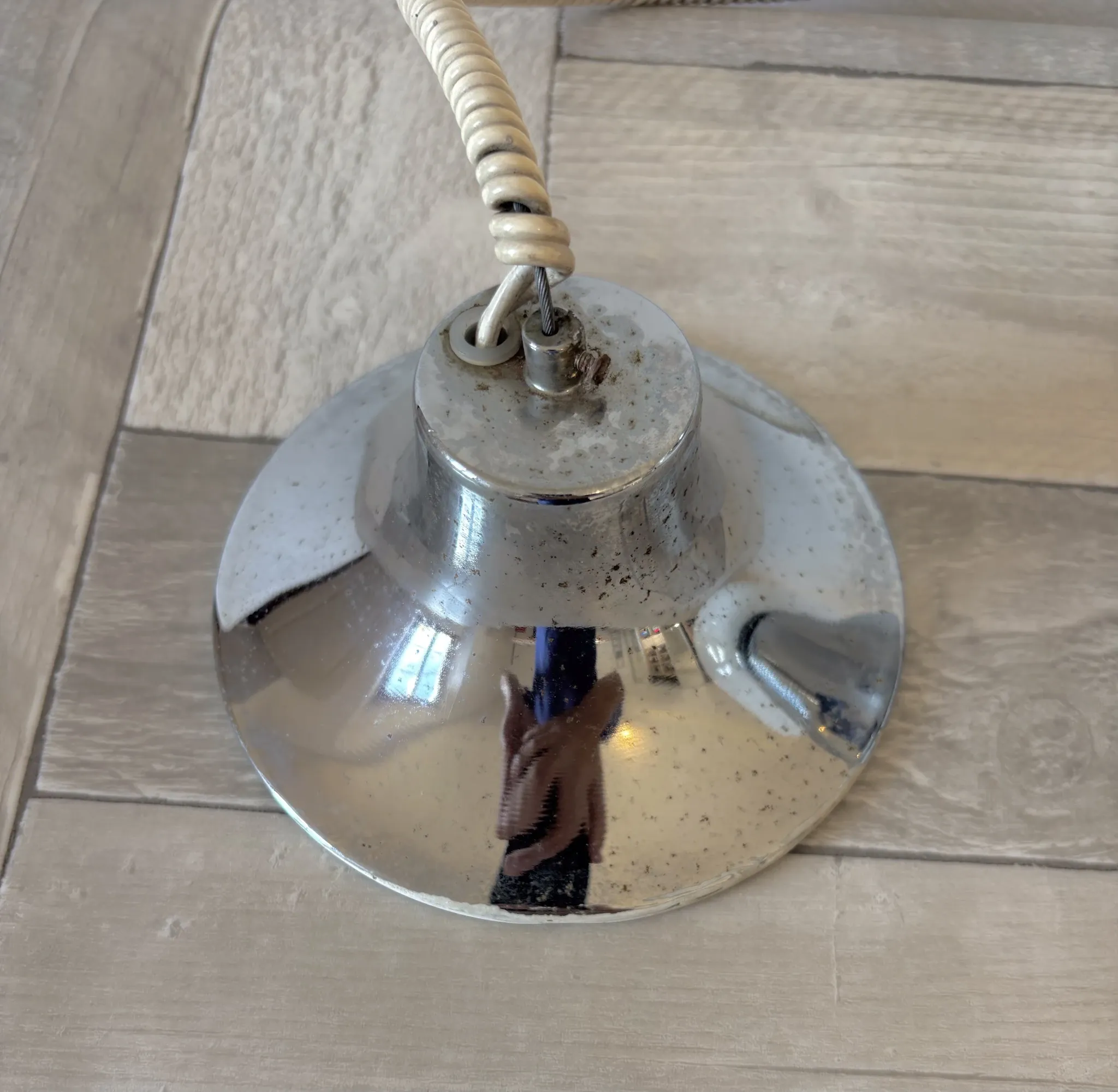Very large vintage Italian Space Age pendant light.