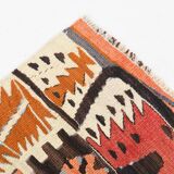 6x12 Multicolor Orientel Kilim Rug, Handmade Wool Kilim Rug, 185x350Cm