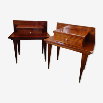 Lot de 2 tables de chevets années 60