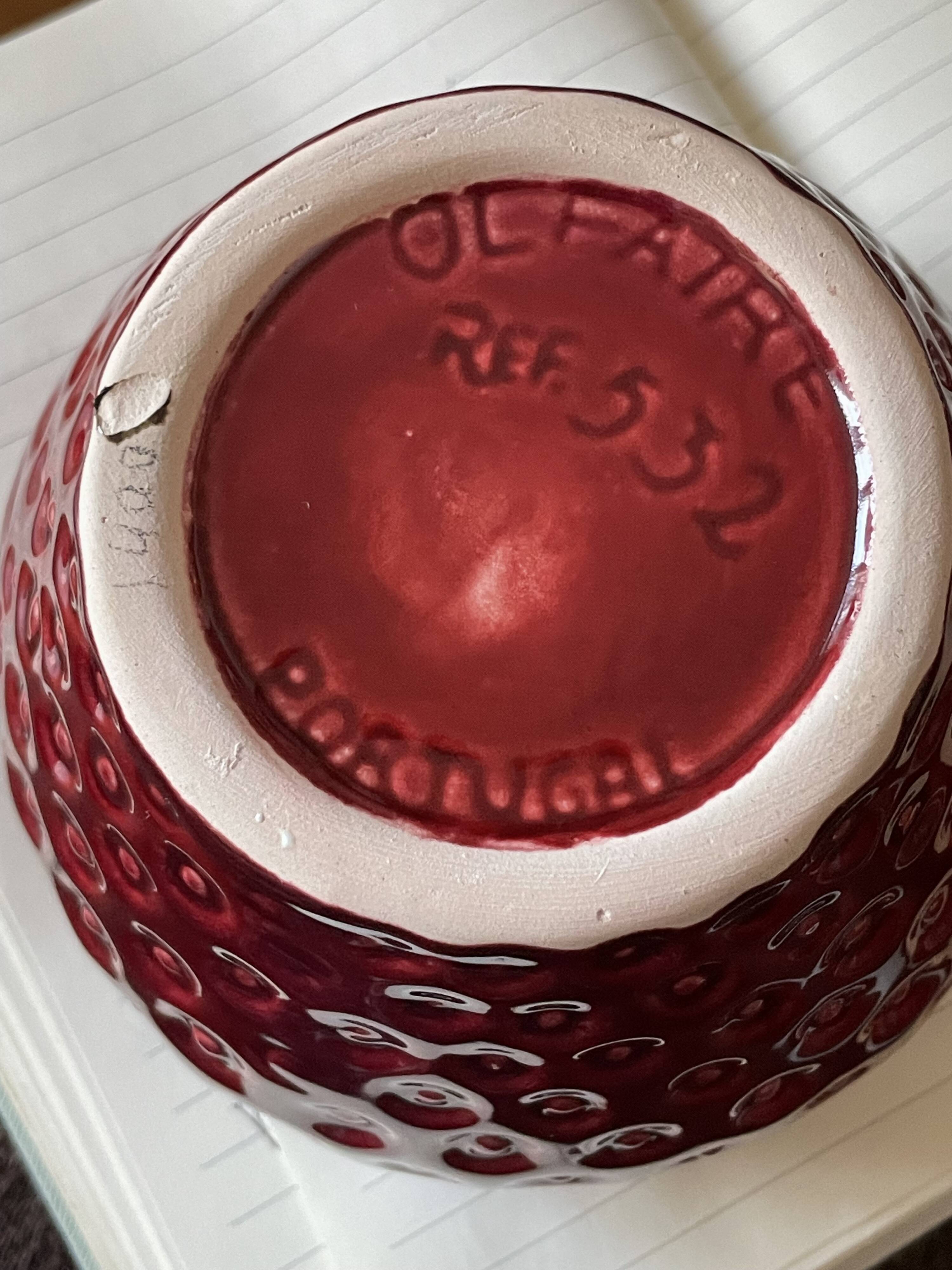 Olfaire strawberry jam pot