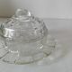 Pressed glass bell jar from the 50s