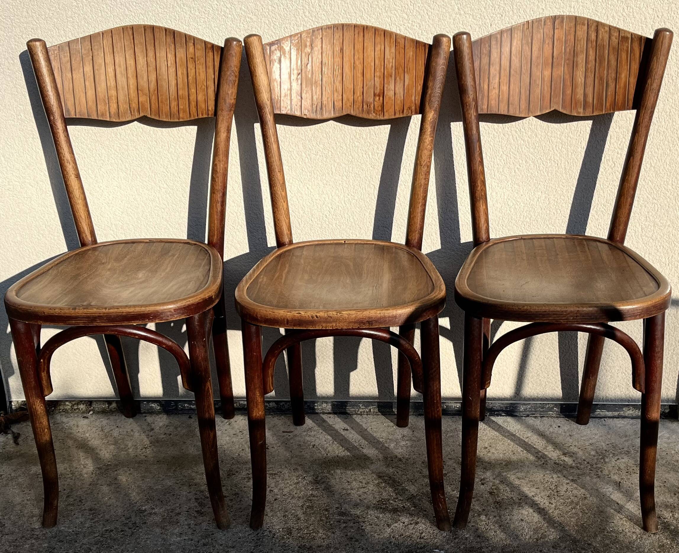 Set of 3 bistro chairs