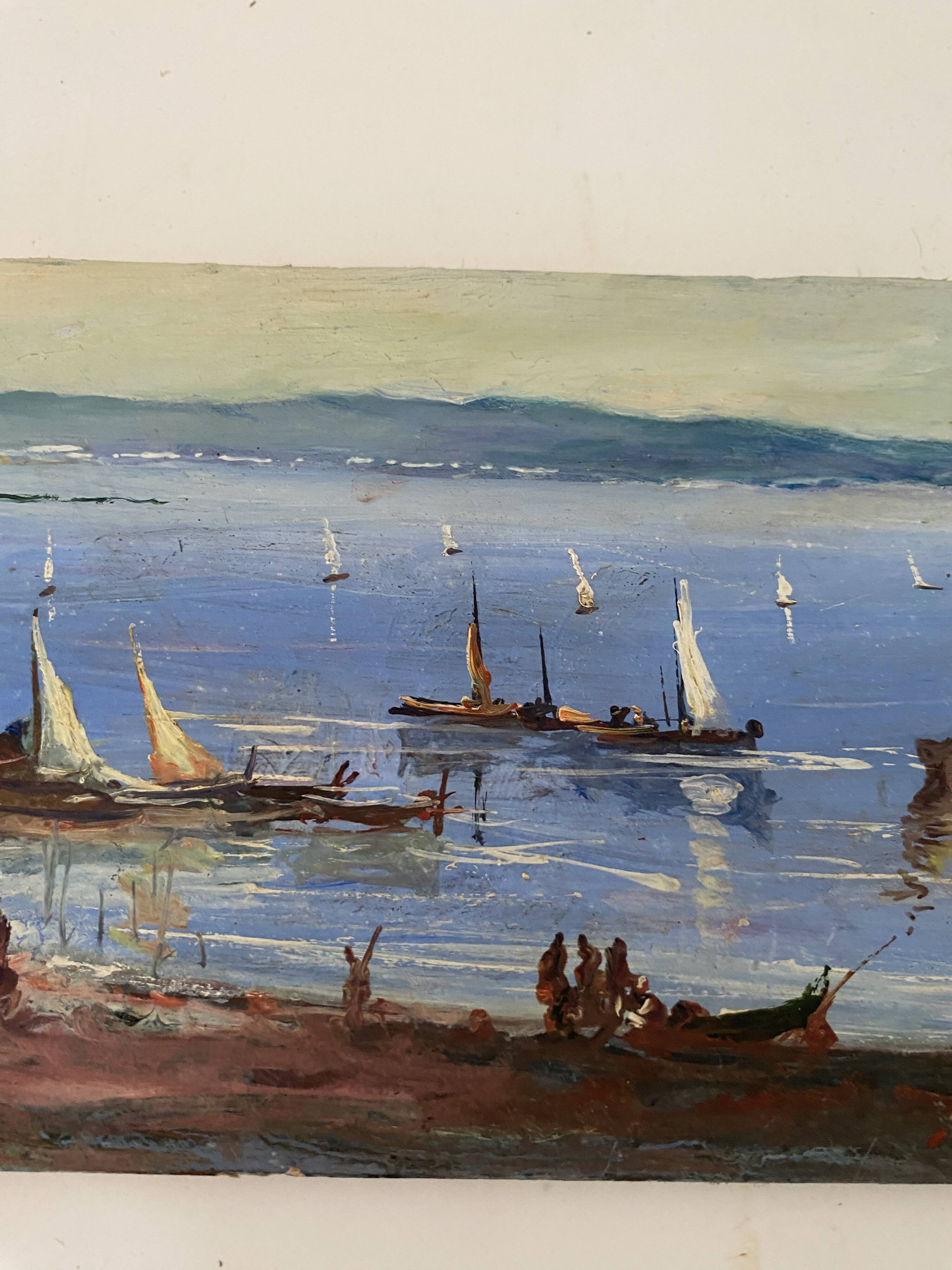 Italian seaside painting