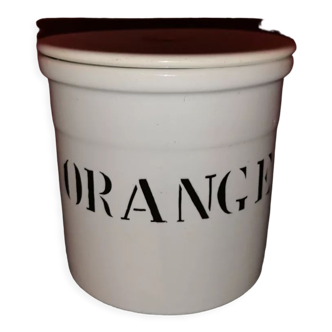 Vintage orange Charolles pot