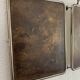 Miroir vintage 1930 triptyque de barbier lézard brun Art Déco - 26 x 61 cm