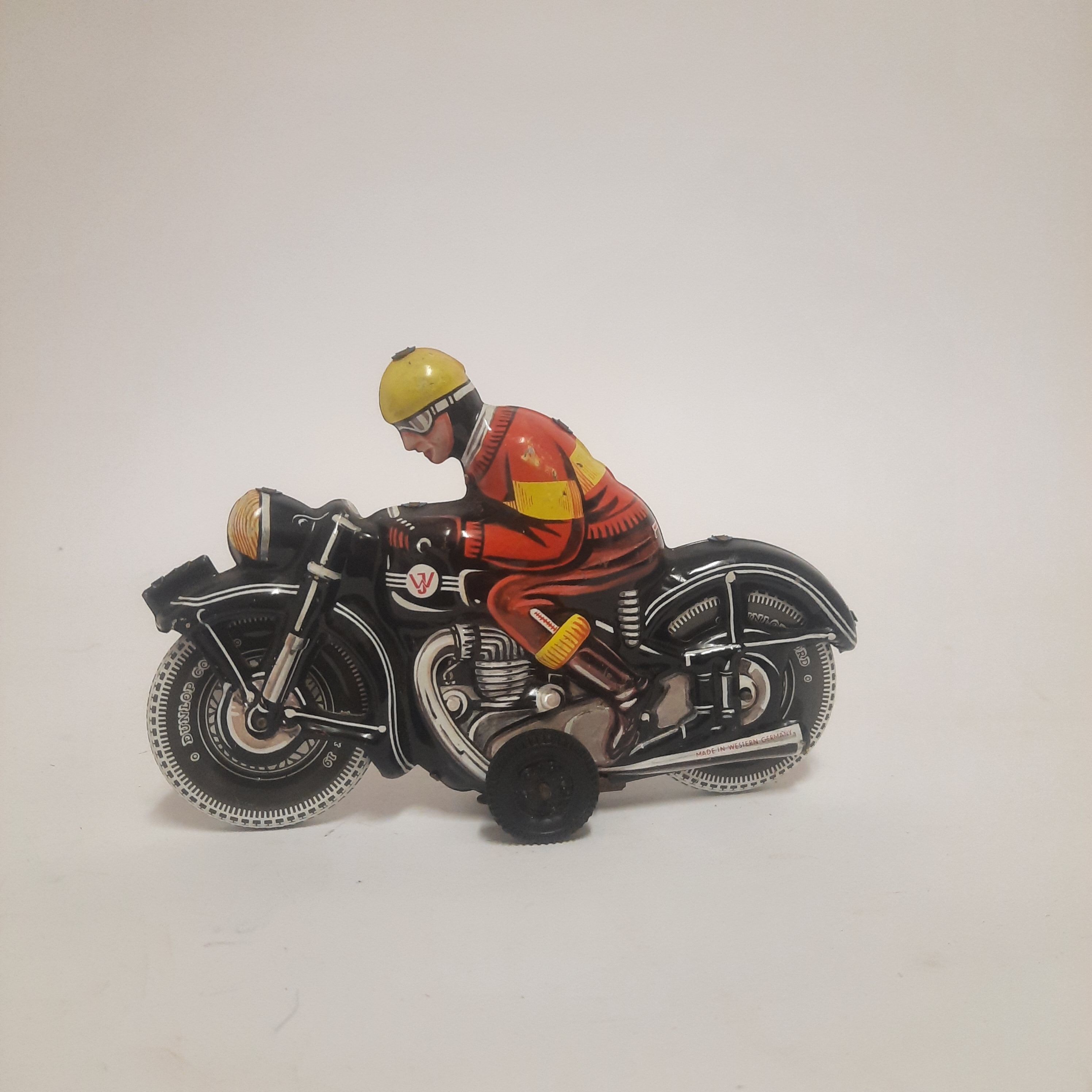 Vintage tin toy motorcycle