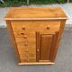 Commode anglaise à tiroirs en bois années 80
