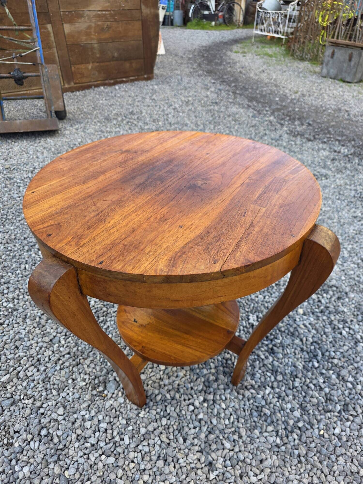 Art Deco side table in mahogany