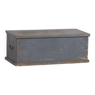 Petite malle bleue ancienne (c.1920) #35