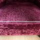 Paire de fauteuils club art déco velours frappé rouge bordeaux 1930