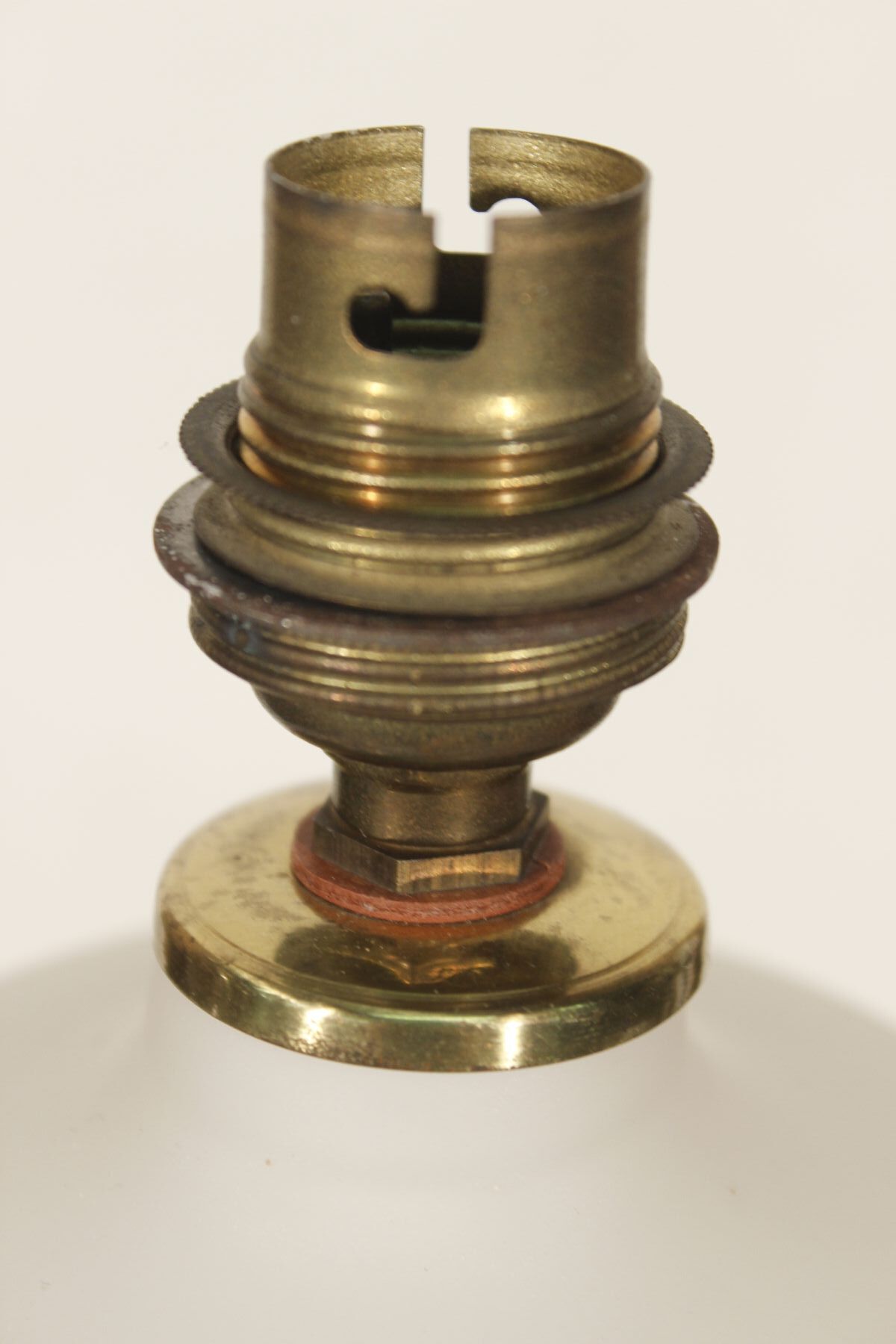 Opalin Glass Lamp by Pukeberg - Behlmarks, Sweden, 1940s