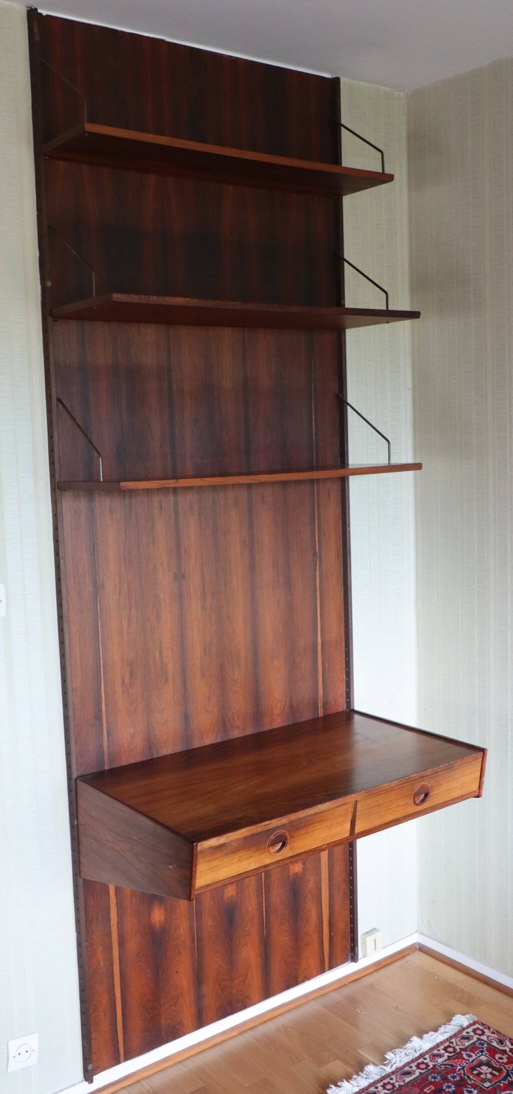 Danish wall unit by Thygesen and Sorensen in rosewood, 1960