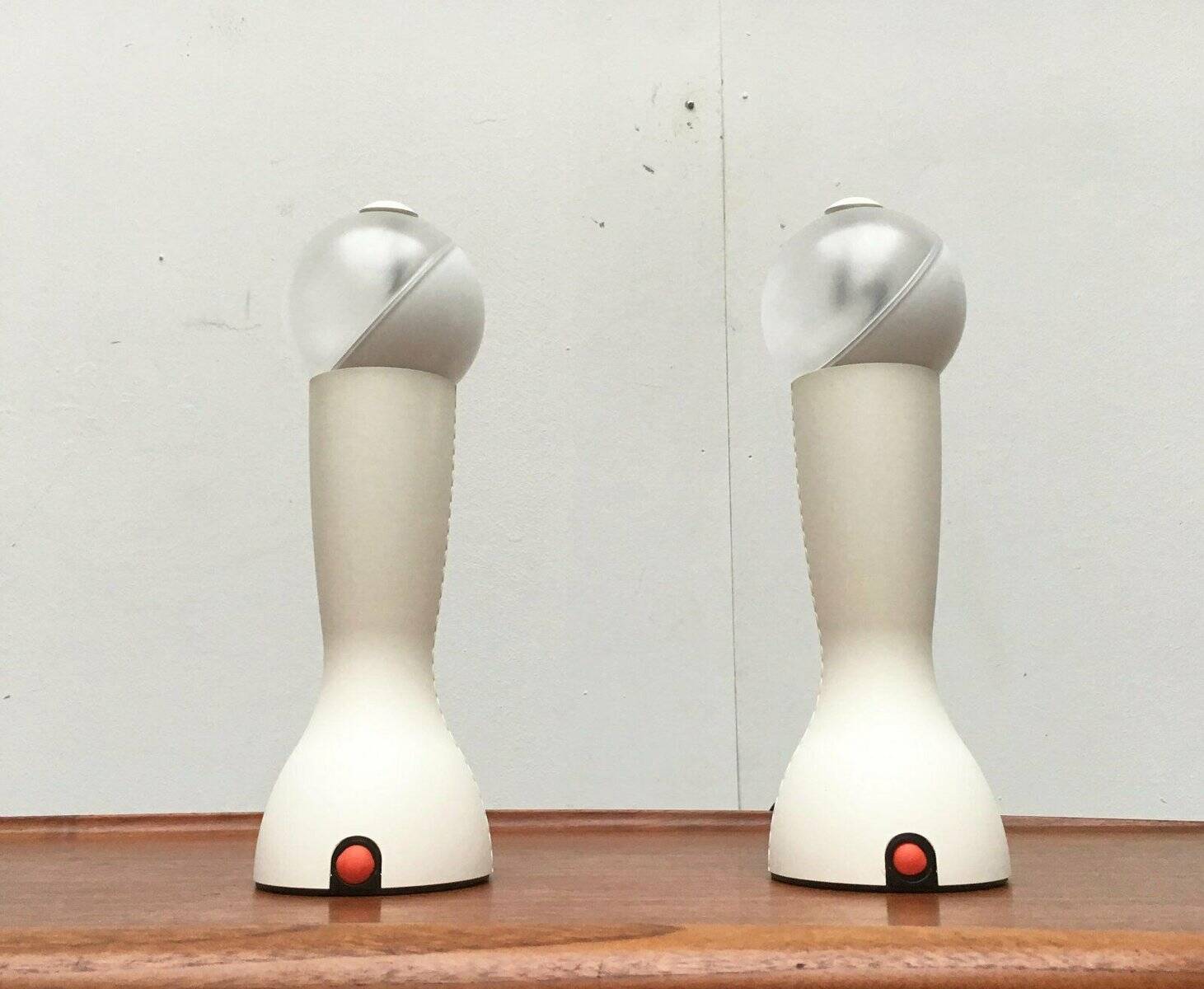 Gilda table lamps, Italian postmodern model by Silvia Capponi for Artemide, 1990s, set of 2.